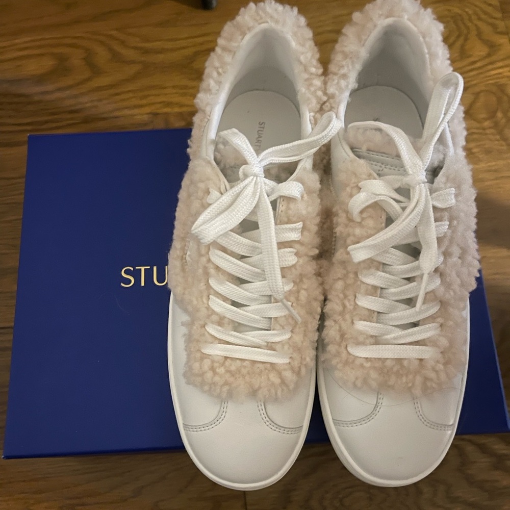 Stuart Weitzman boucle sneakers
